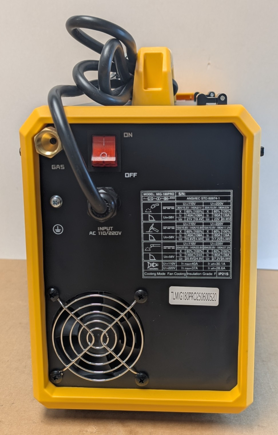 Tooliom MIG-180PRO 4-in-1 MIG/Flux MIG/Stick/Lift TIG Welder – BRAND NEW NO BOX!