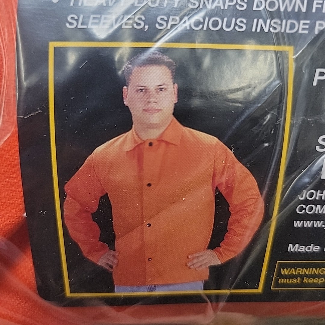Tillman Lightweight High Vis Orange Flame Retardant Cotton Jacket Large