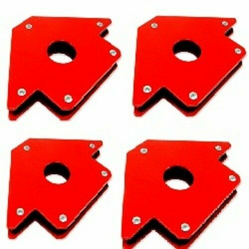 4-pk 50lb Welding Arrow Magnets 4″in Magnetic Holder 90 45 135 180 degree angles