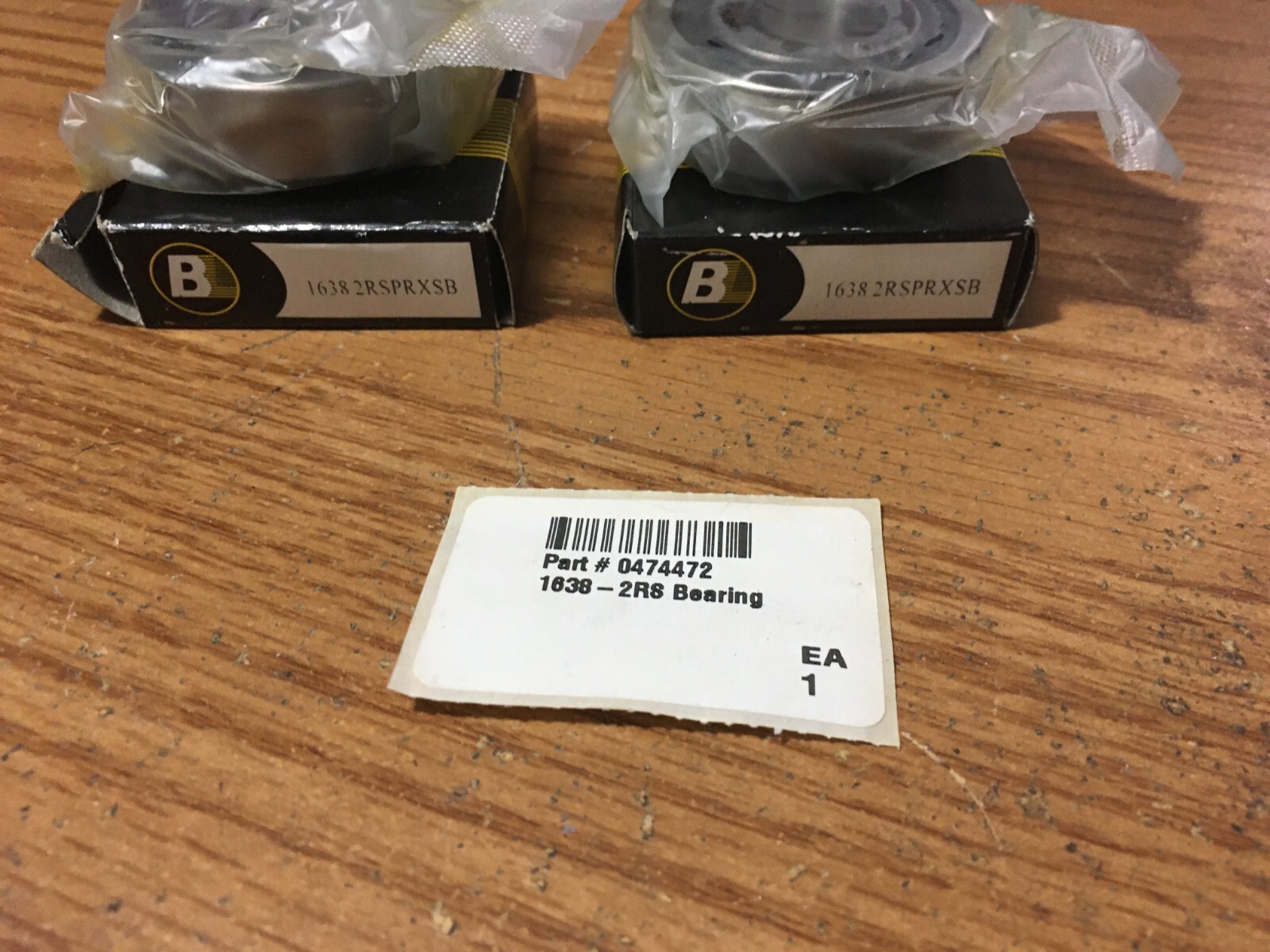 (2) 1638 2RS 0.7500″ Bore x 2″ OD x 9/16″ W Single Row Two Seal Enclosed