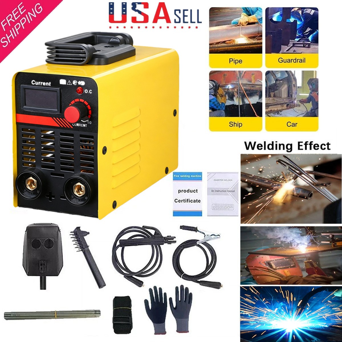 Welding Machine Inverter 110V 300AMP Mini IGBT ARC DC MMA Electric Welder Stick