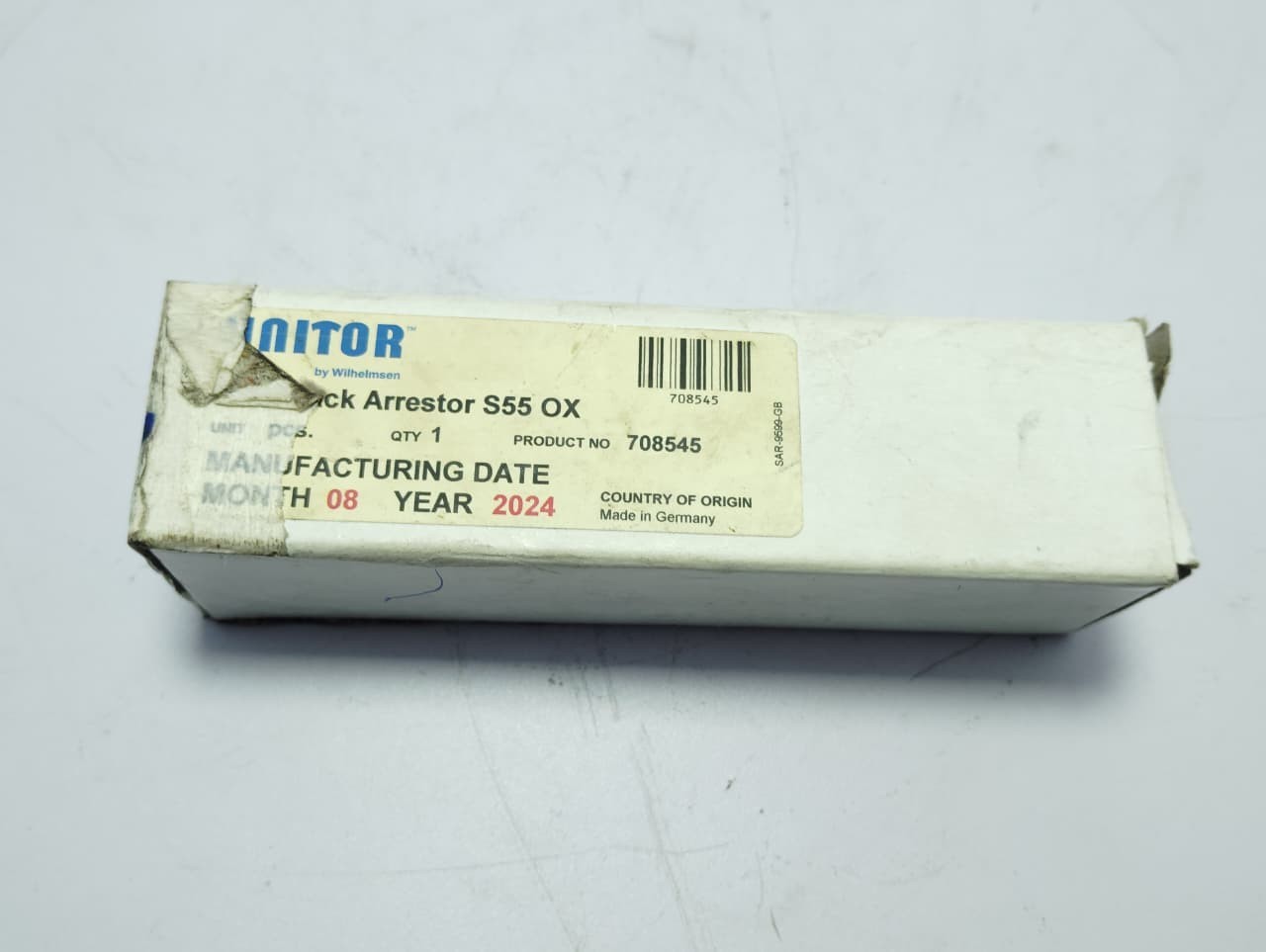 Unitor S-55 OX Flashback Arrestor 708545