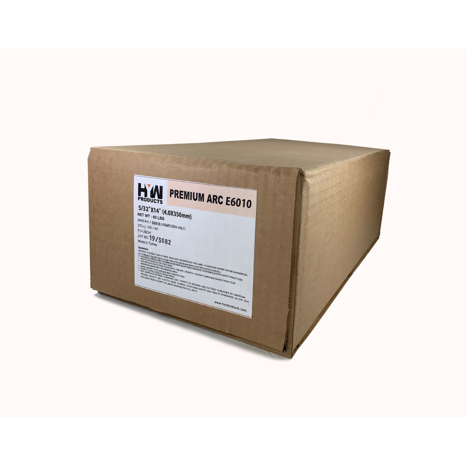 E6010 5/32″ Premium Arc Welding Rods Carbon Steel Electrode 60 lb (10 lb x 6-pk)