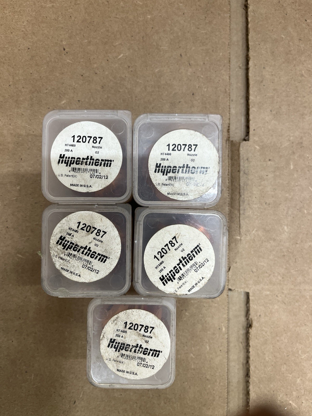 OEM Hypertherm 120787 Oxygen HT4400 Nozzle 200A LOT OF 5PC