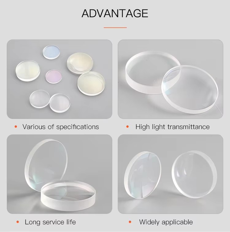 1PC/Set Fused Silica FS Single Concave Convex Lens Collimating Focusing Lens