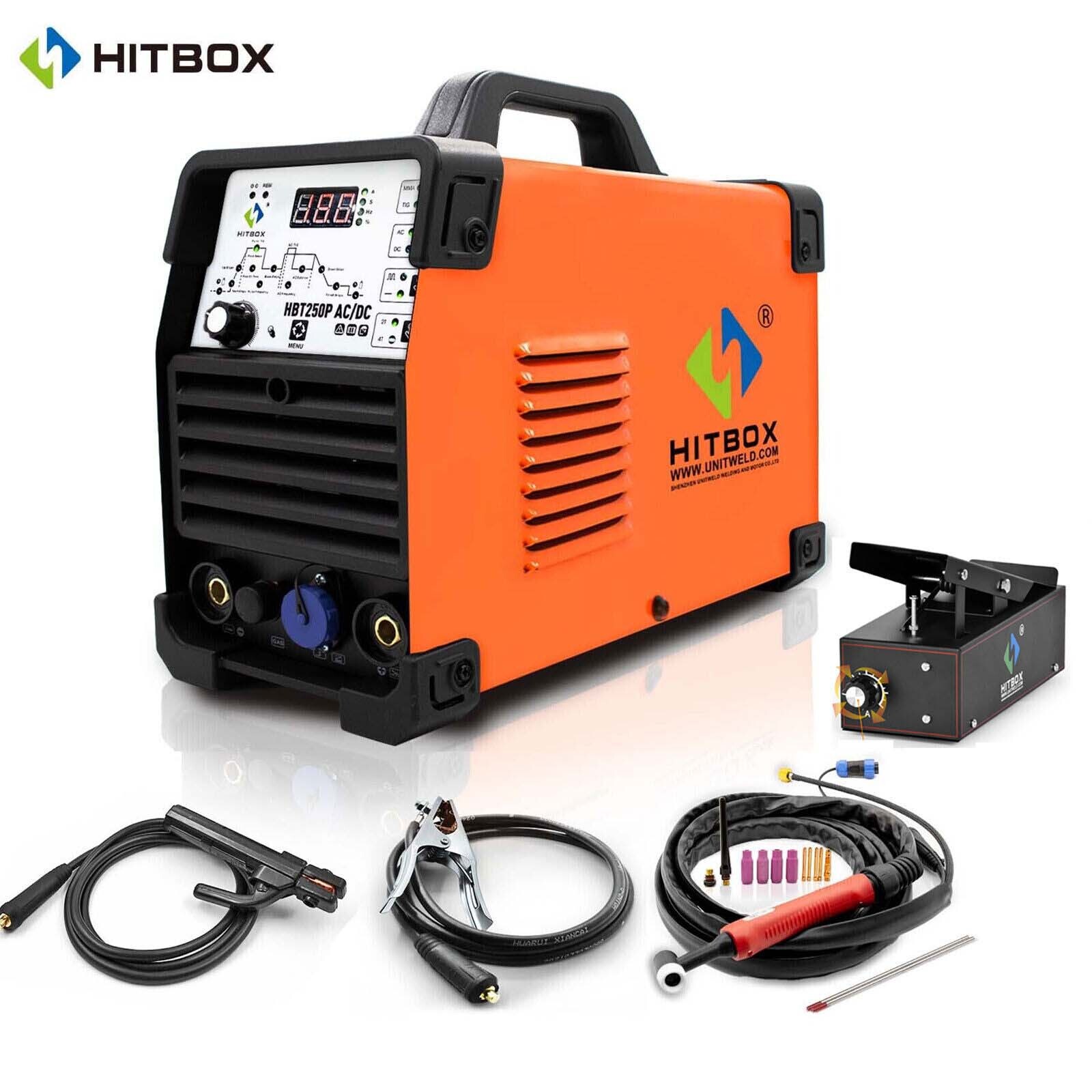 Aluminum Tig Welder 220V AC/DC Pulse HF MMA/Stick IGBT Tig Welding Machine 200A