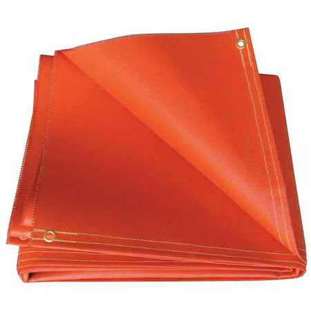 Hi Temp O51-10X12-20-B Welding Curtain, Silicone Coated Fiberglass, 10 Ft. W.,