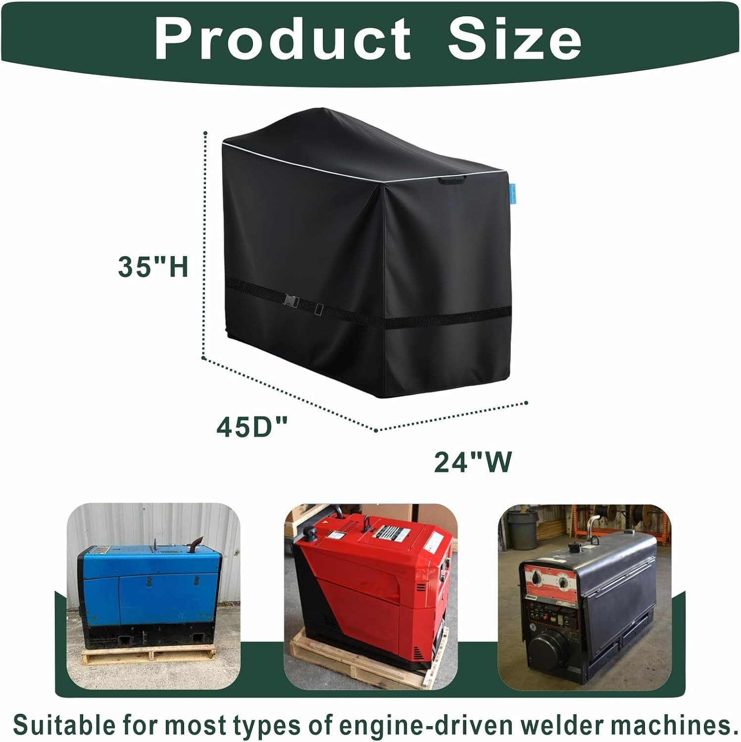 Engine Driven Welder Cover, Fits Bobcat 225/250/325, Fits Ranger 225/250/305 Eng