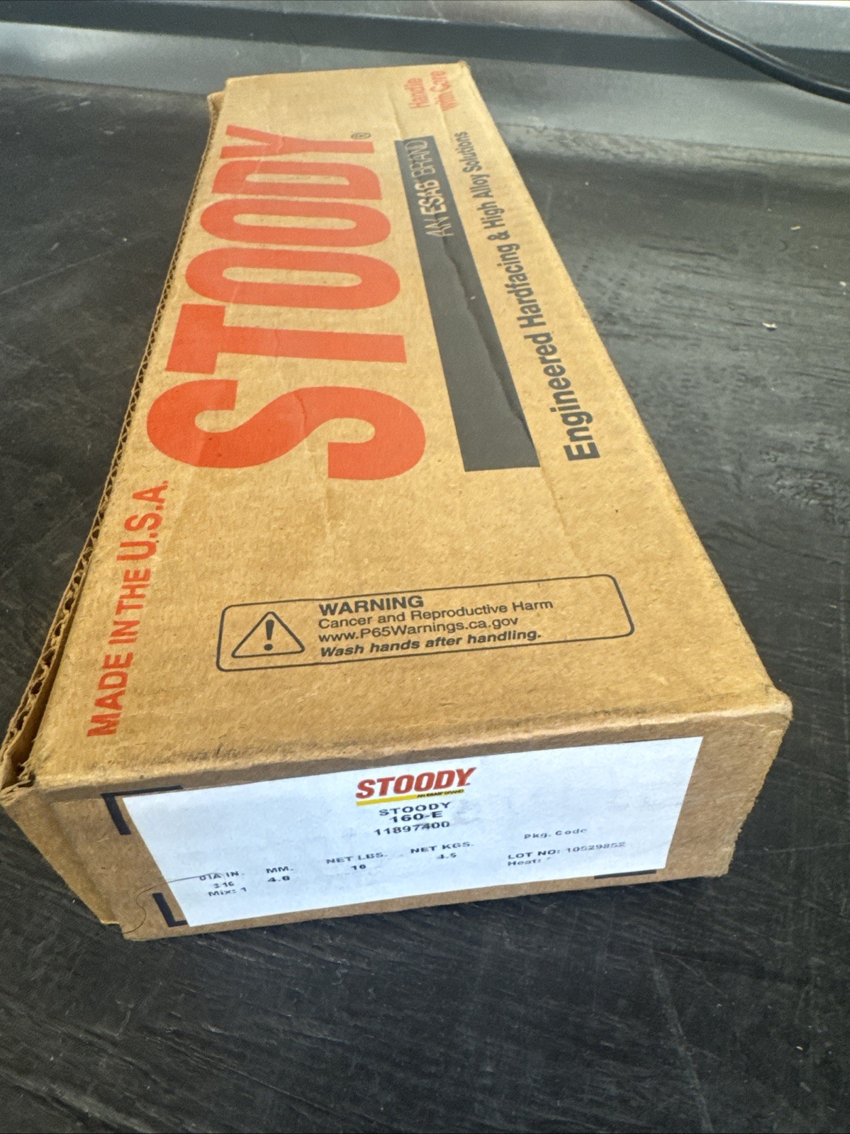 ESAB Stoody 160-E 3/16”x14” 10# Harfacing Rod
