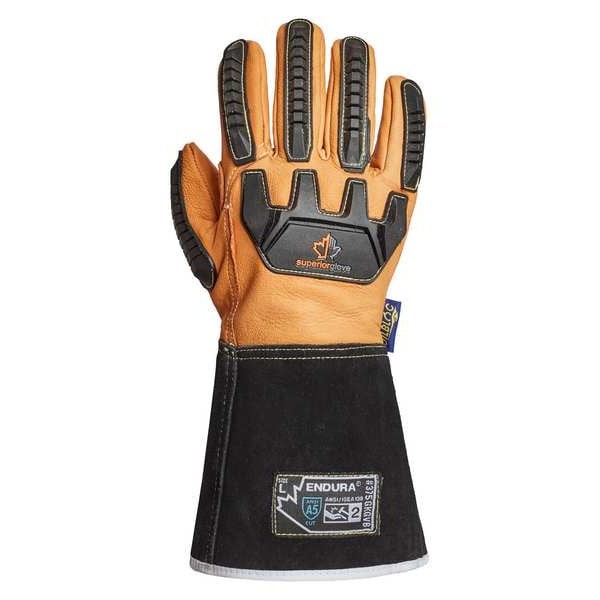 Superior Glove 375Gkgvb-S Work Gloves, Drivers, S, Leather, Pr