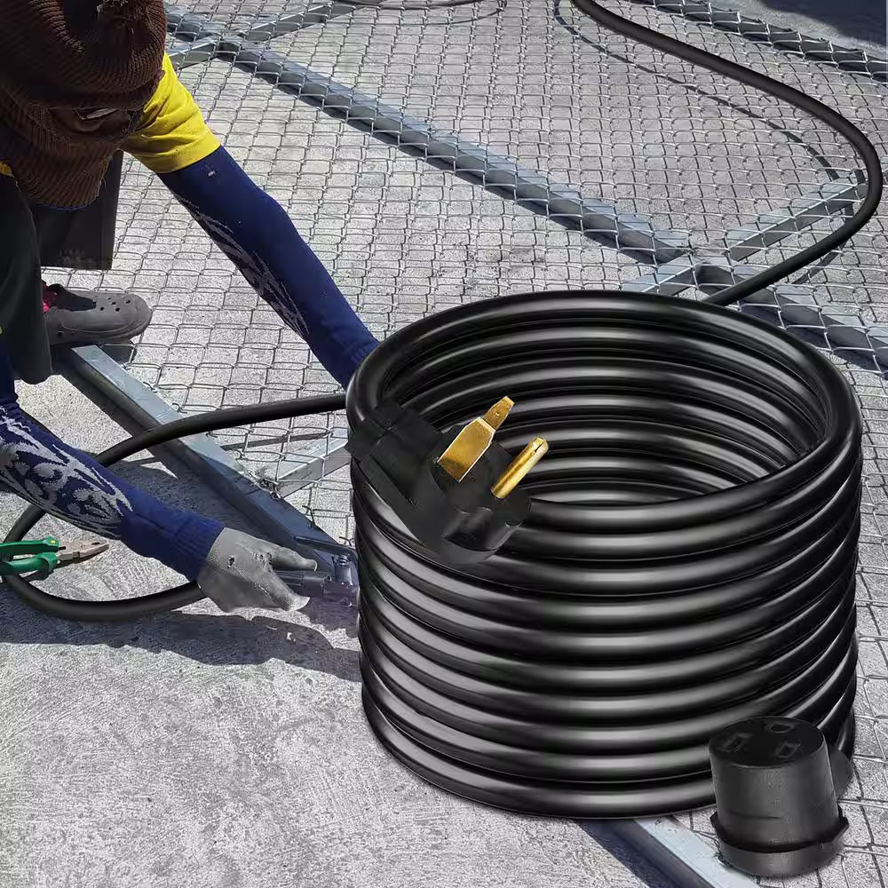 Welder Extension Cord 40 Amp 25 Ft. 250 Volt Welding Power Cord with NEMA 6-50 P