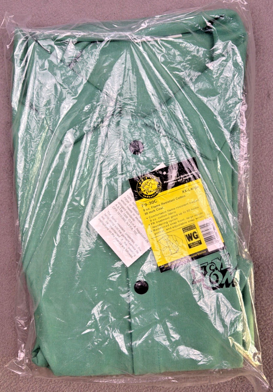 Revco Ind. Black Stallion 30″ TruGuard FR Cotton Welding Jacket Green Size 2XL