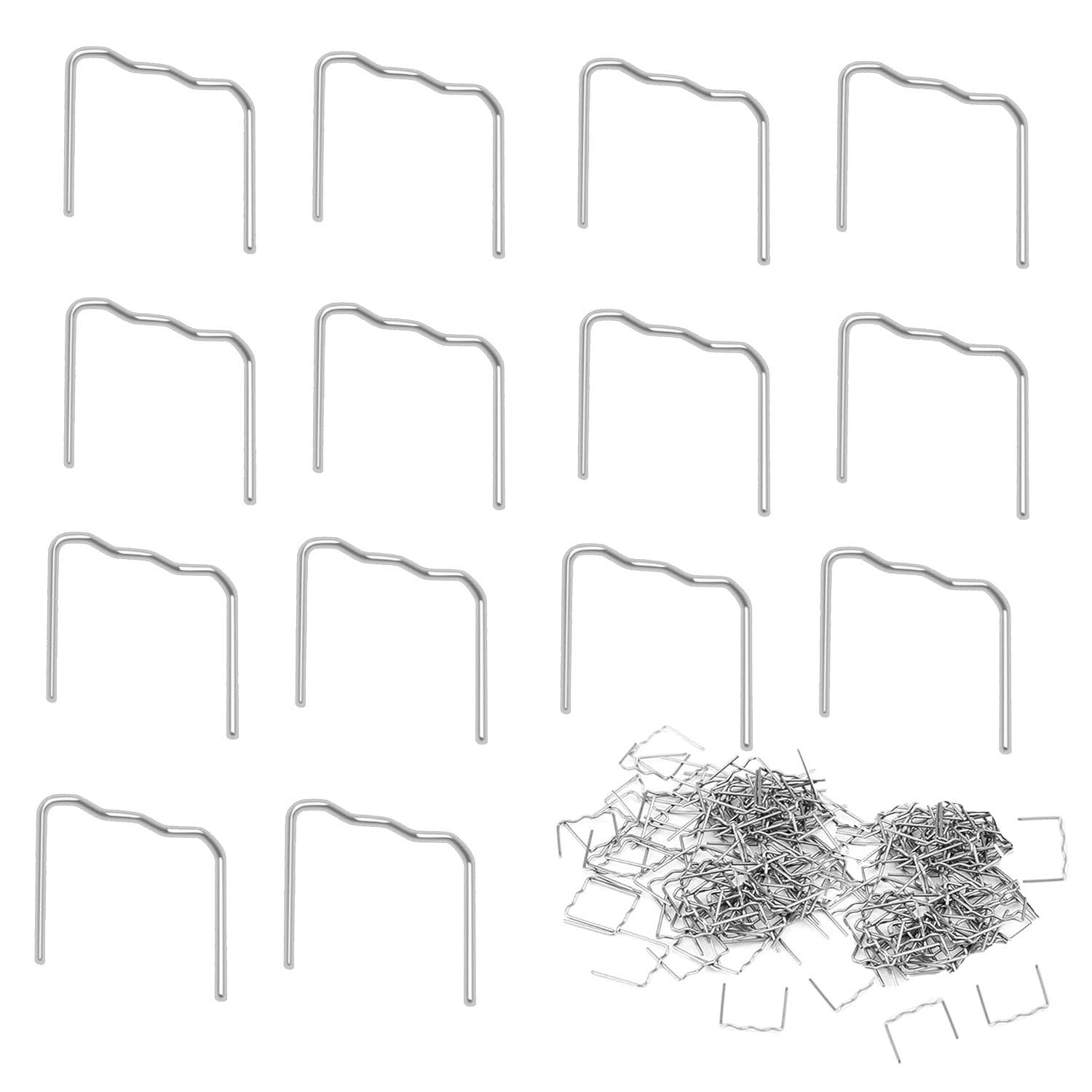 500 Pcs Hot Staples, Stapler Kit 0.8MM Flat Corner Silver