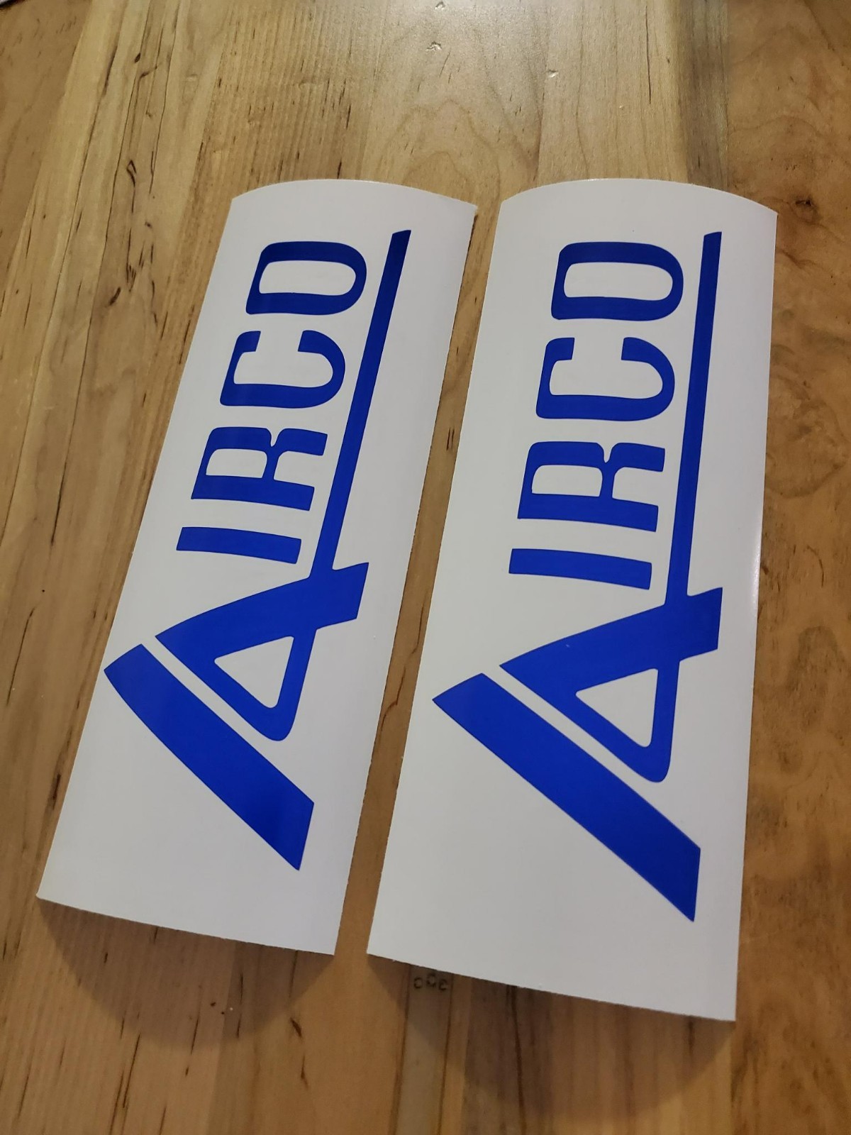 AIRCO 13″X6″ (set Of 2) DECALS STICKERS GLOSS BLUE FAST USA