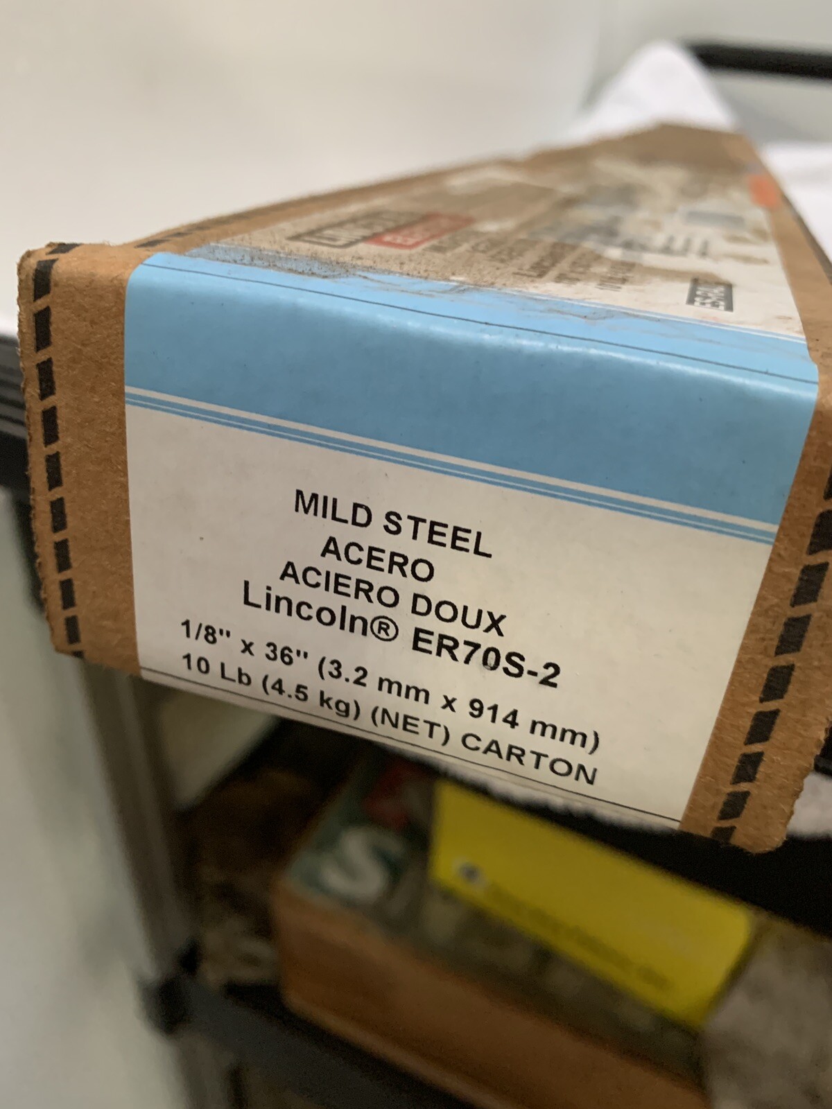 Lincoln Electric ER70S-2 Mild Steel Welding Rod 1/8″X 36″ 10 lb Carton