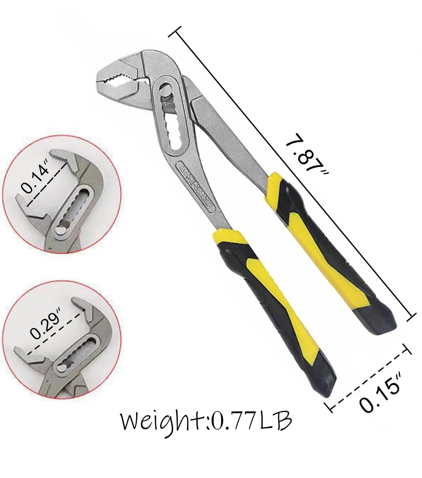 Channel Locks Plier 8 inch,High Torque,V Jaw,Anti-Slip Handle. 8 Inches