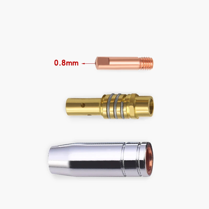 3Pcs/Set 15AK Welding Torch Consumables 0.6/0.8/0.9/1.0/1.2Mm MIG Torch Gas Nozz