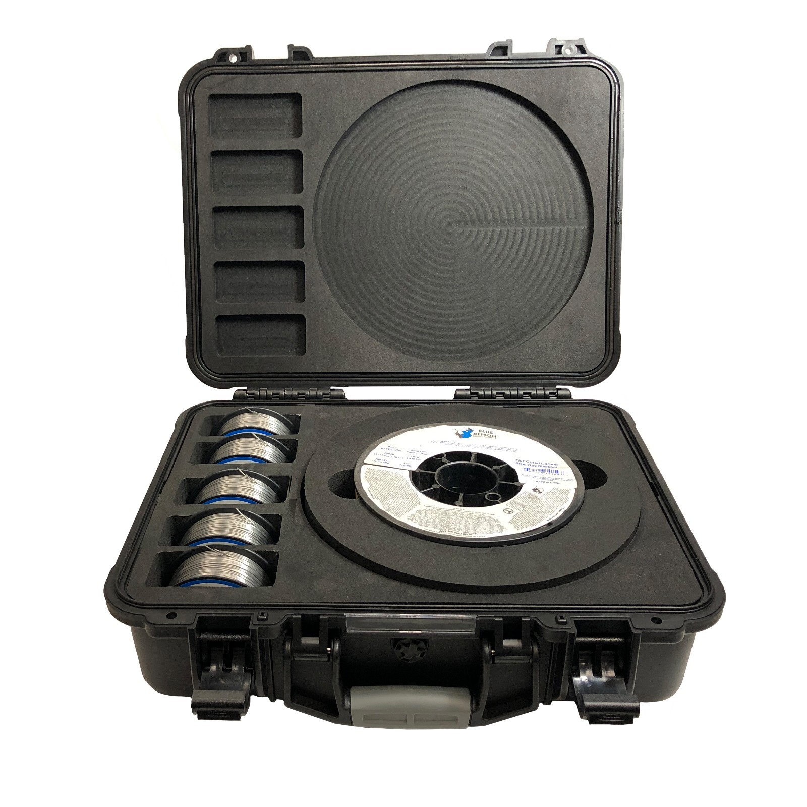 Mig Wire Storage Case, Black, Red or Blue for GMAW Wire and Consumables