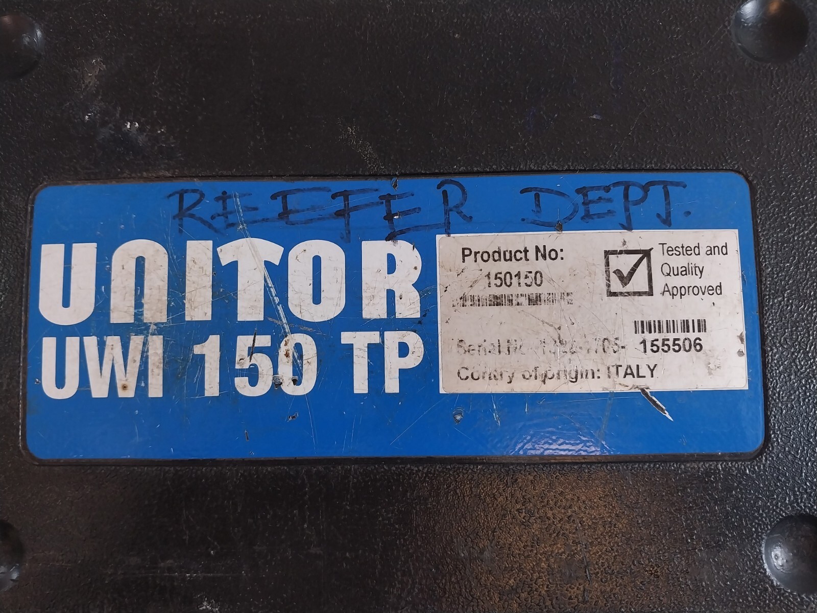 Unitor UWI 150 TP Portable Welder/ Welding Machine 230V