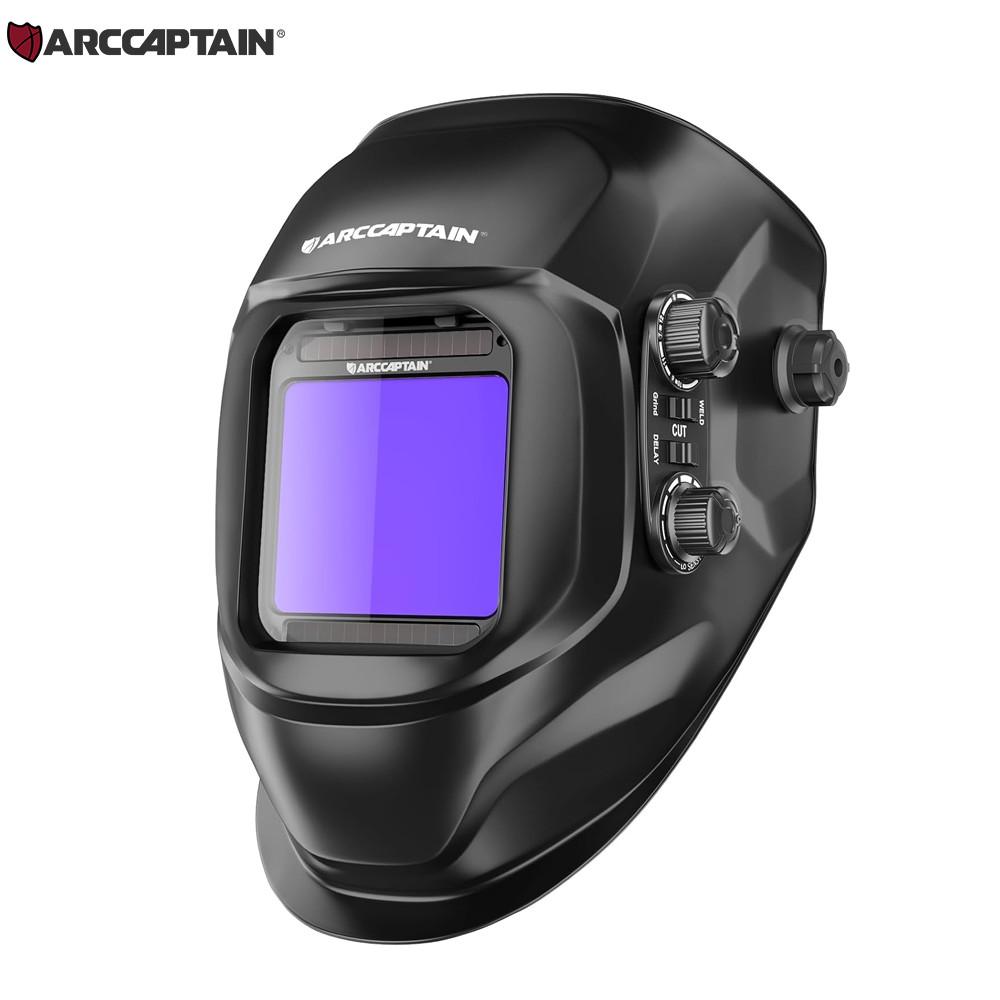 ARCCAPTA True Color Welding Helmet Auto Darkening Large Viewing W/ 4 Arc Sensor