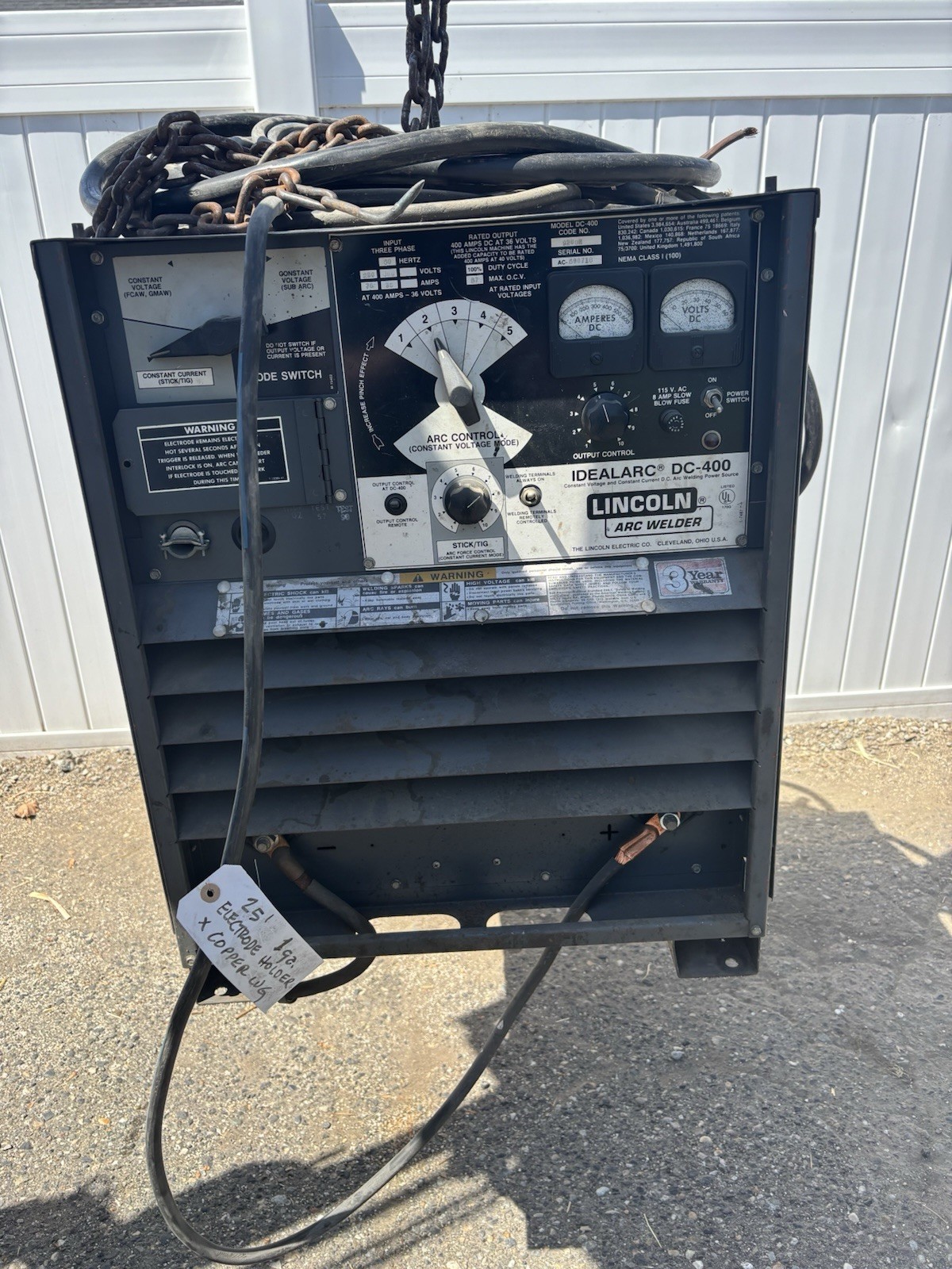 Lincoln Electric IdealArc DC-400 Arc Welder Three Phase -Free Shipping Included