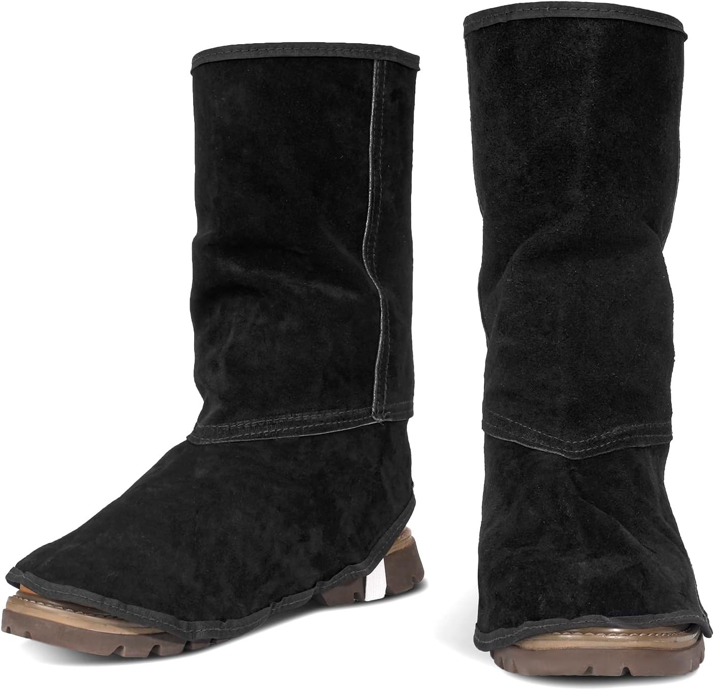 Leather Welding Spats – Flame and Abrasion Resistant Welding Boot Covers – Fu…