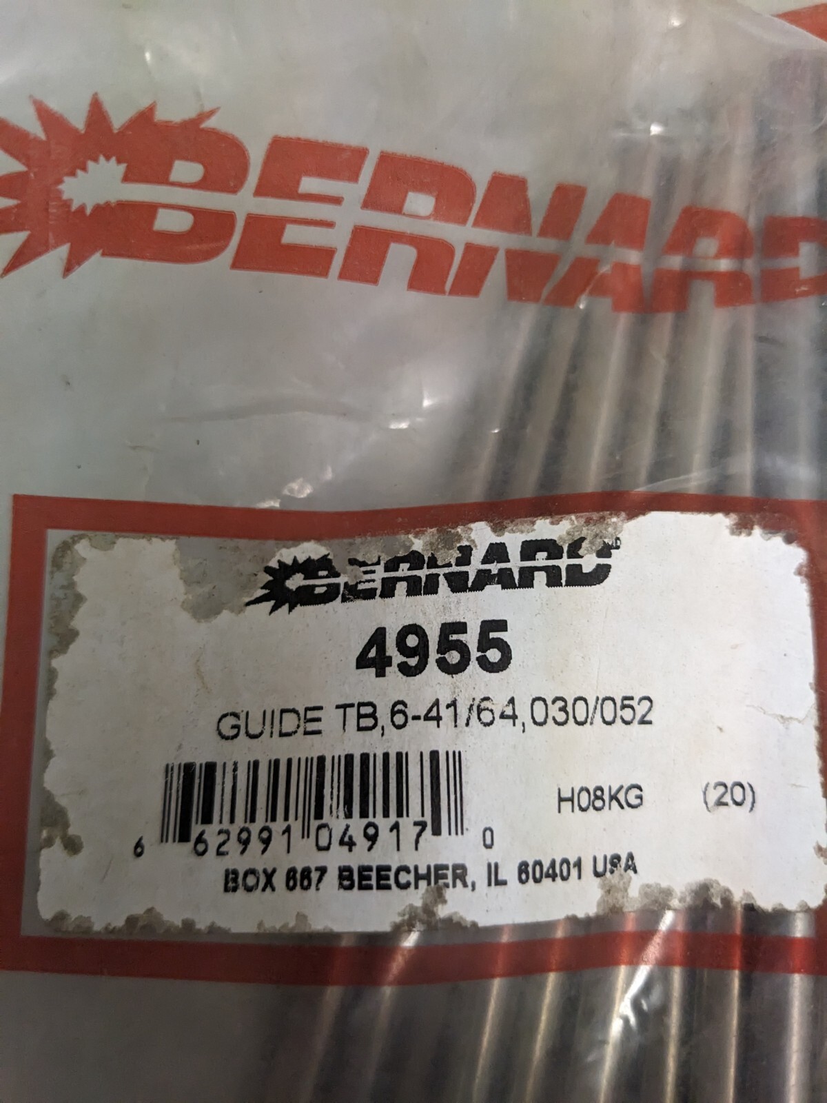 BERNARD 4955 GUIDE TUBE 030/052