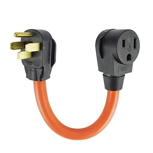 1.5FT NEMA 14-50P to 6-50R Welder Adapter Cord, Heavy Duty 50Amp 250V SJTW