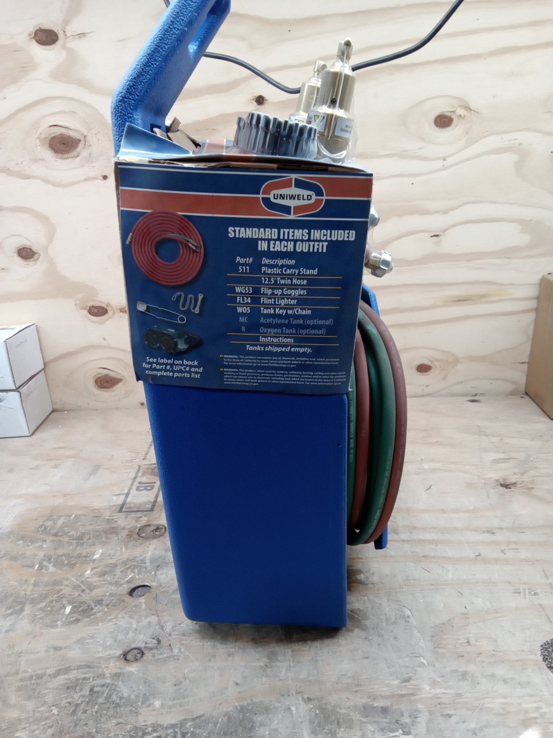 Uniweld KC100P Centurion Weld, Braze Outfit with 511 Plastic Carrying | No Tanks
