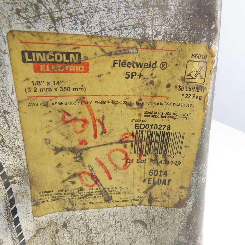 Lincoln ED010278 Fleetwood 5P+ 1/8″x 14″ Stick Electrodes Welding Rod 22LBS