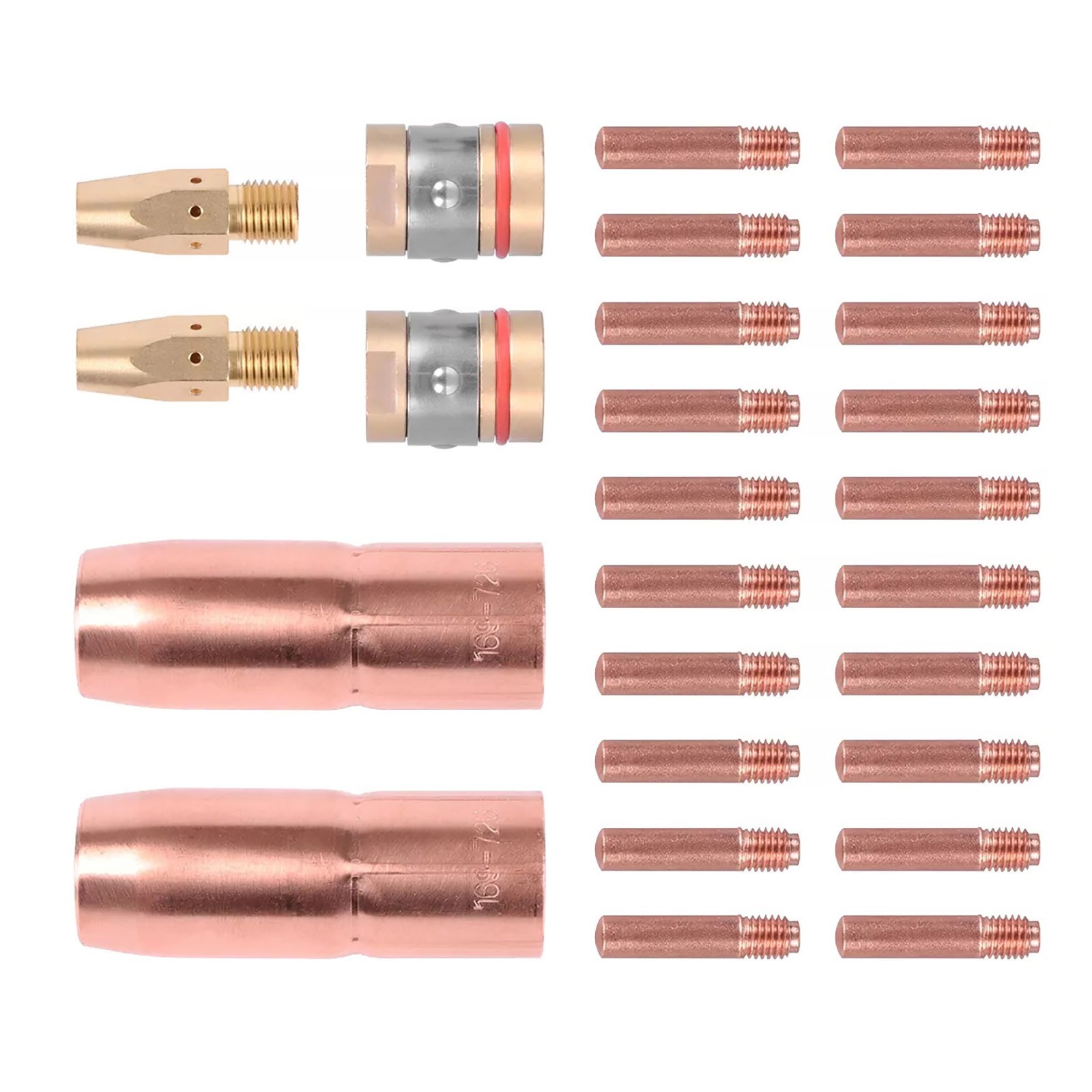 New 26PCS MIG Welding Torch Kit Acc 0.9mm Tip Nozzle Diffuser for Welders