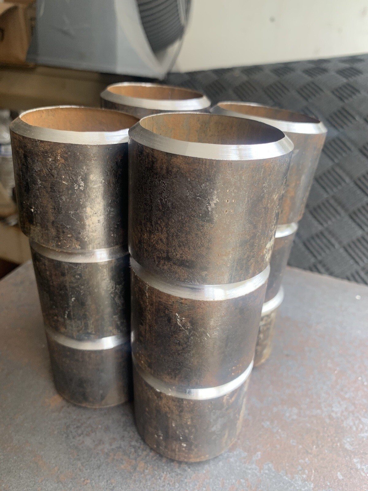 Weld COUPONSs, Pipe Beveled couponsS 3” ID x 2″ +/-1/8″ SCH 40 1 PAIR