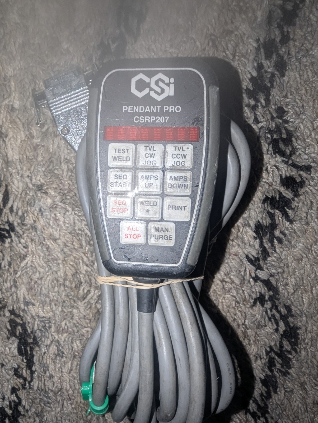 CSI Pendant Pro CSRP207 Mini Remote / Weld Control Arc Machines Untested Read