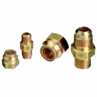 Brass SAE Flare Tubing Connection, Adapter, 500 PSIG, 3/8 inches,
