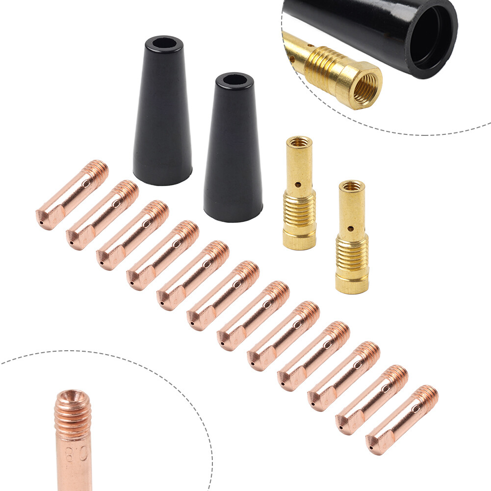 16PCS Flux Core K3493-1 Gasless Nozzle Tip 030/035 Kit for MB14AK Gasless Torch