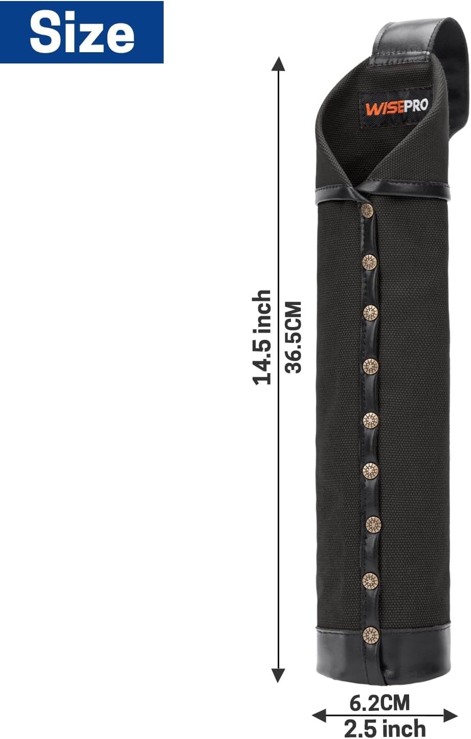Flame-Resistant Electrode Bag, Canvas Welding Rod Pouch, Leather Electrode Holde
