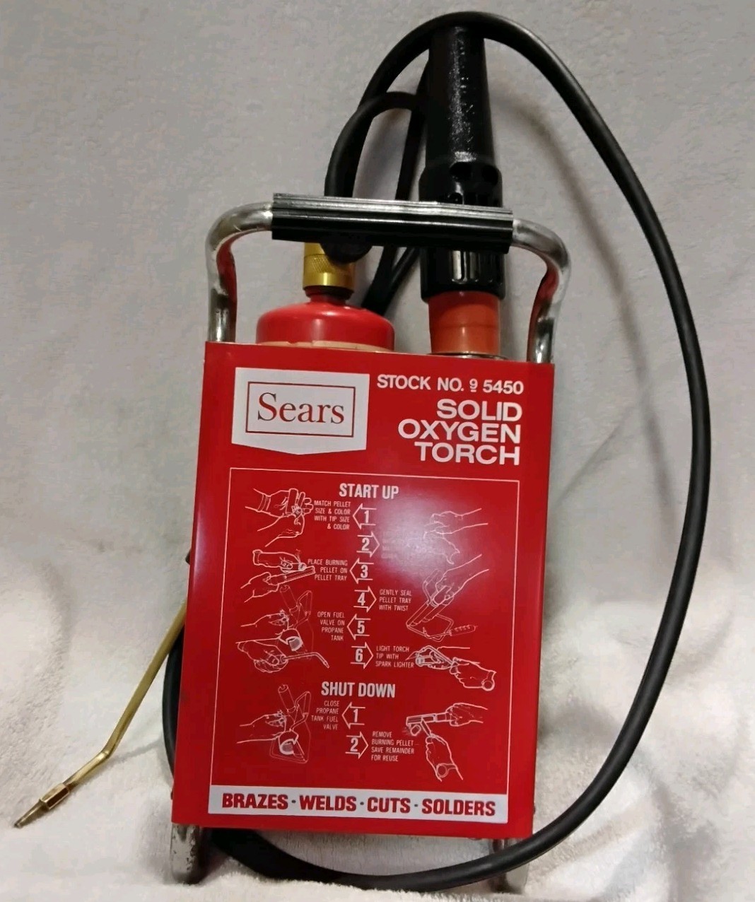 SEARS #9 5450 SOLID OXYGEN TORCH KIT VINTAGE USA 🇺🇸