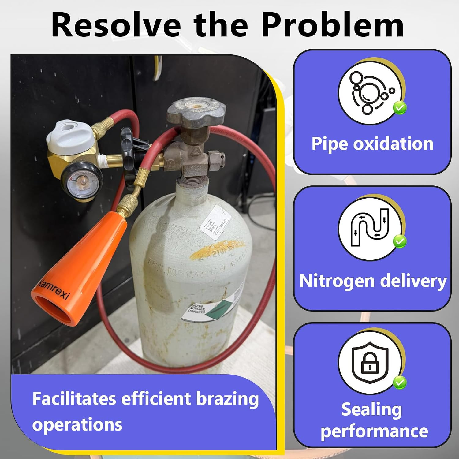TFXNPB Nitrogen Purge Tool-Hvac Nitrogen Purge Regulator Adapter for Purging and