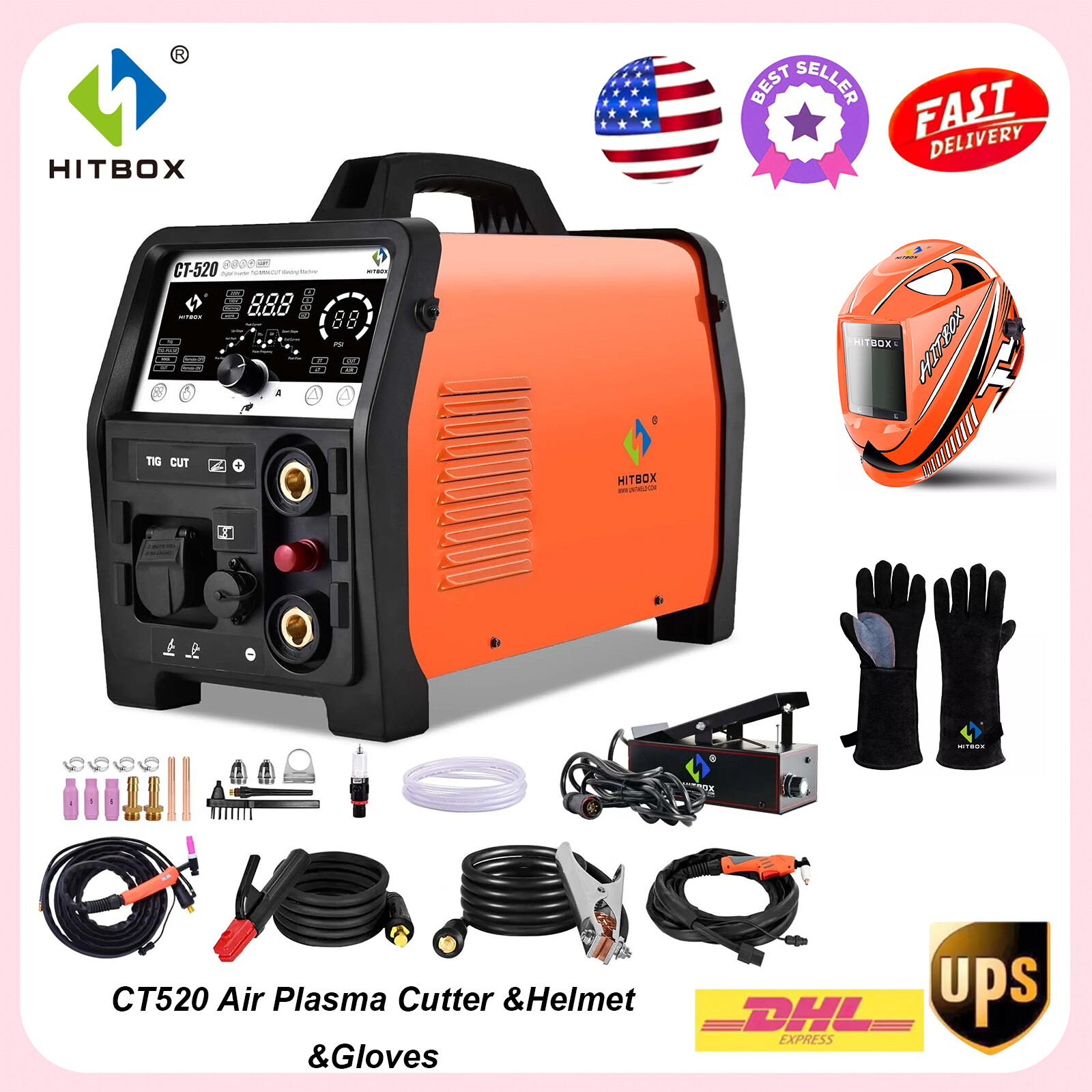Non Touch Cutter Machine Sets Cut/TIG/MMA/ Pilot Arc Air Plasma Cutter 110V/220V