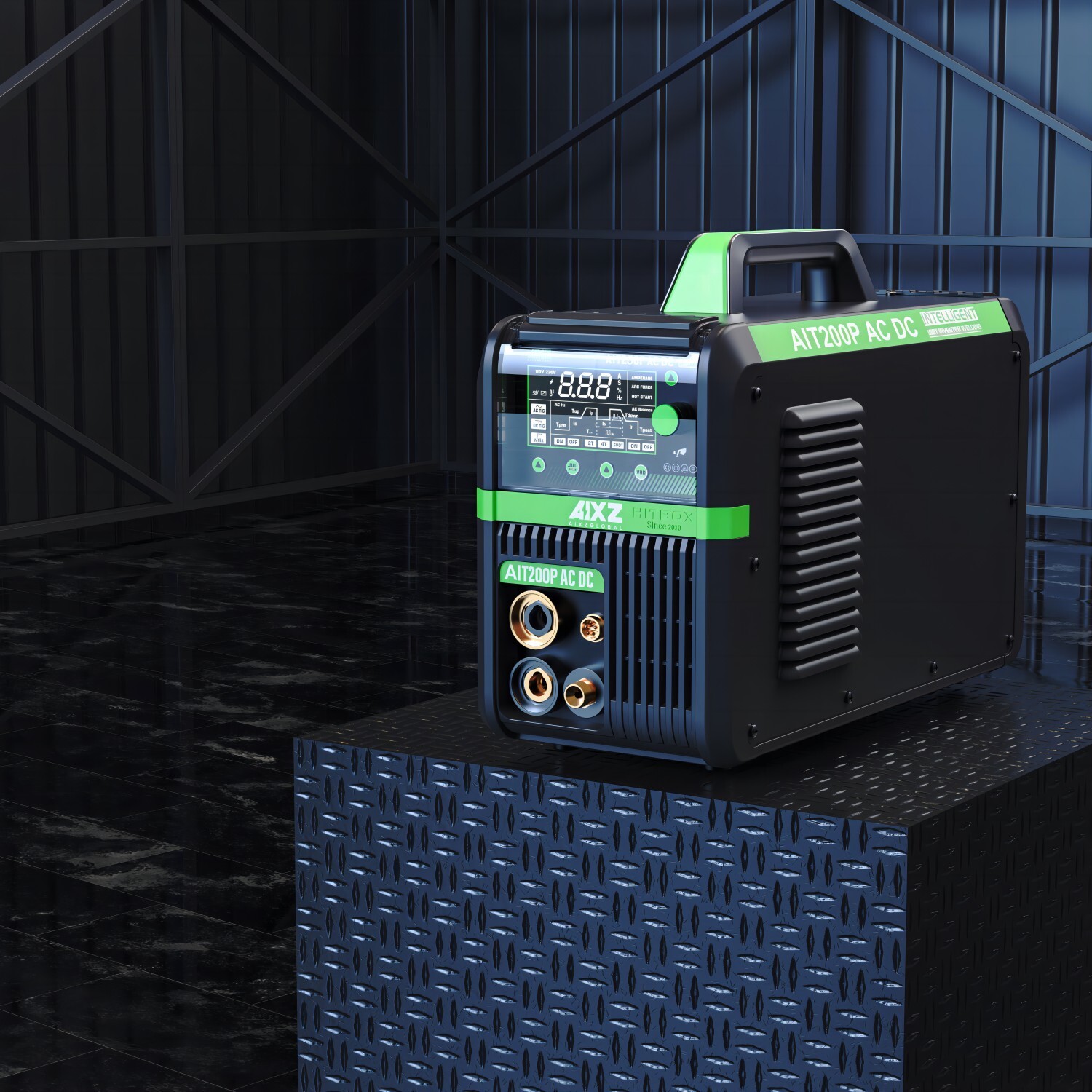 200A Alu AC DC TIG Welder &Foot Pedal Stick Pulse TIG Welding Machine 110V/220V