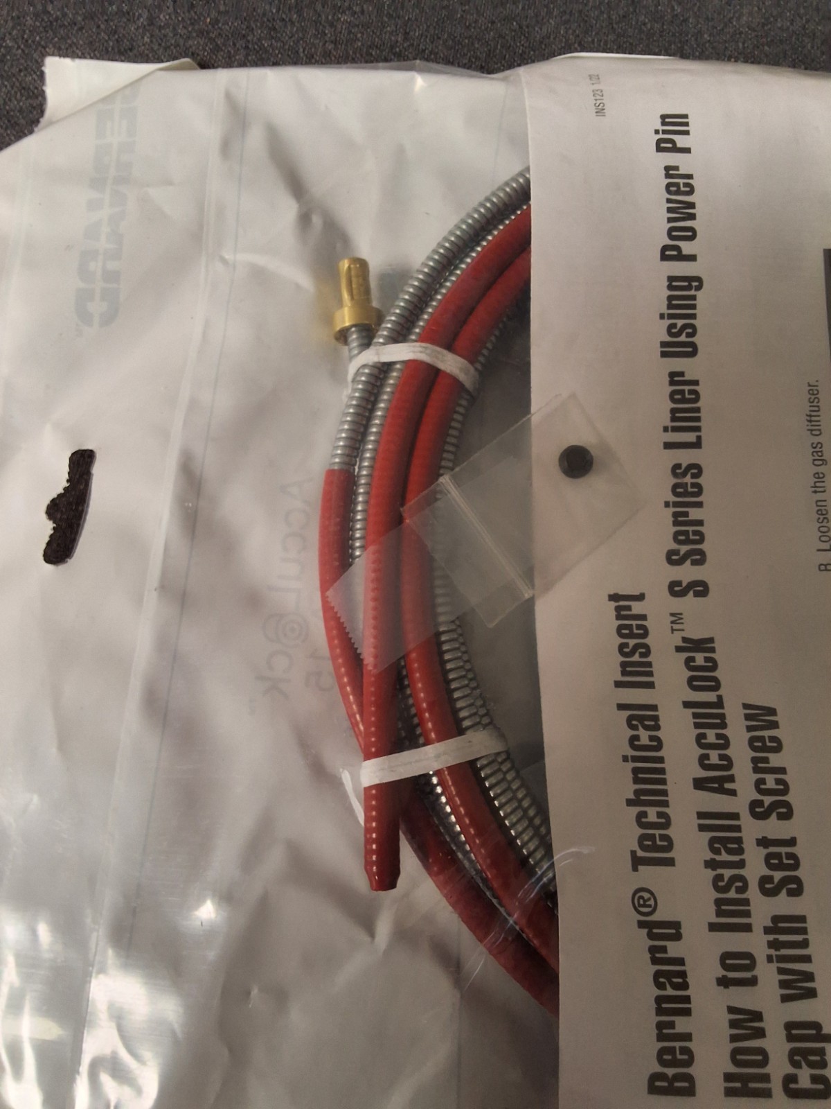 Bernard LAD4A-15 15ft MIG Liner Acculock S HD .045 1/16″ MADE in USA