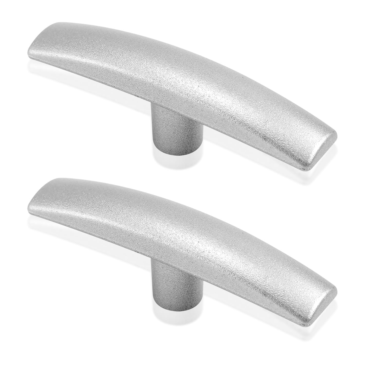 2pcs RV Waste Valves Handles Compatible with 1 1/2″, 2″, 3″ Water Tank Silver