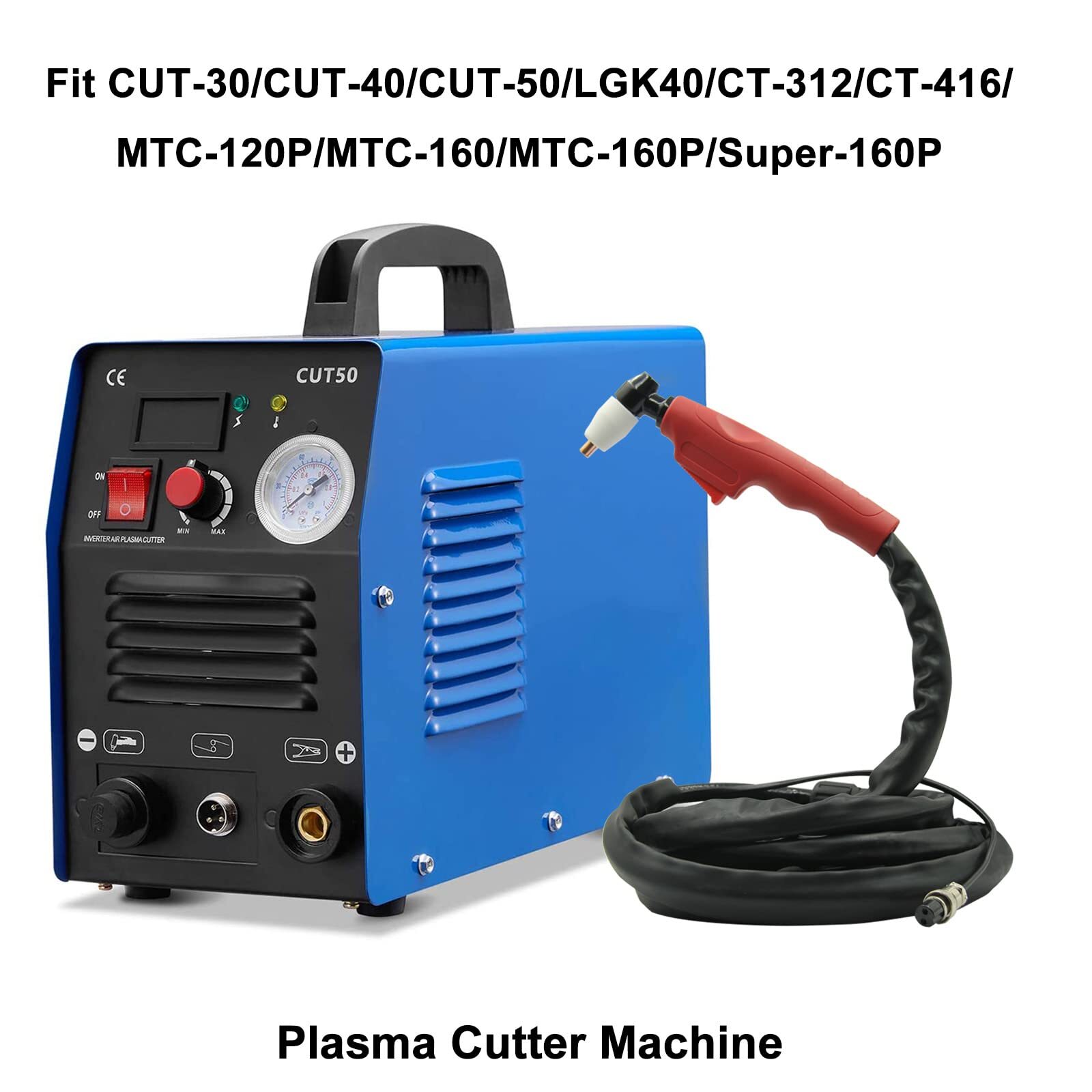 Pt31 Air Plasma Cutting Torch With 13 Feet Cable M16*1.5 Brass Screw 2 Pins Conn