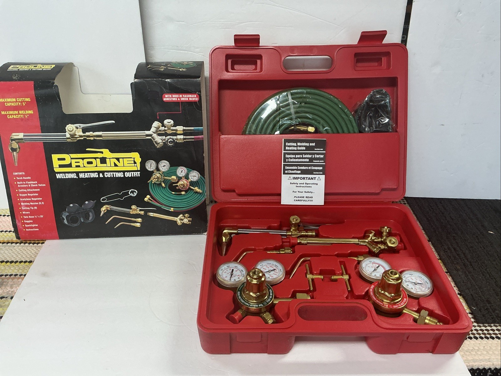 Proline Welding And Cutting Torch Kit Deluxe NOS