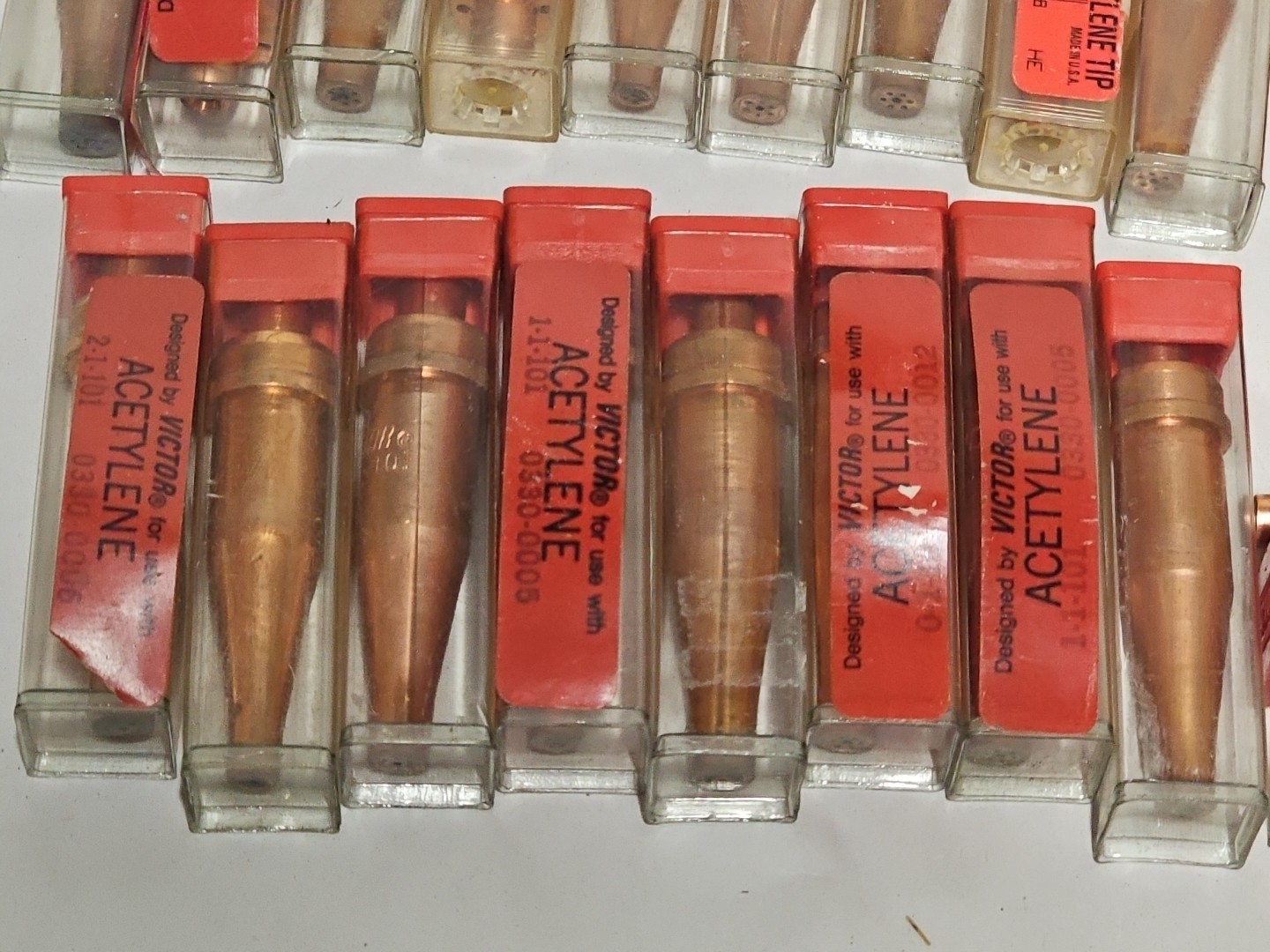 Lot 25 Victor Acetylene Cutting Tips 0-1-101 1-1-101 2-1-101
