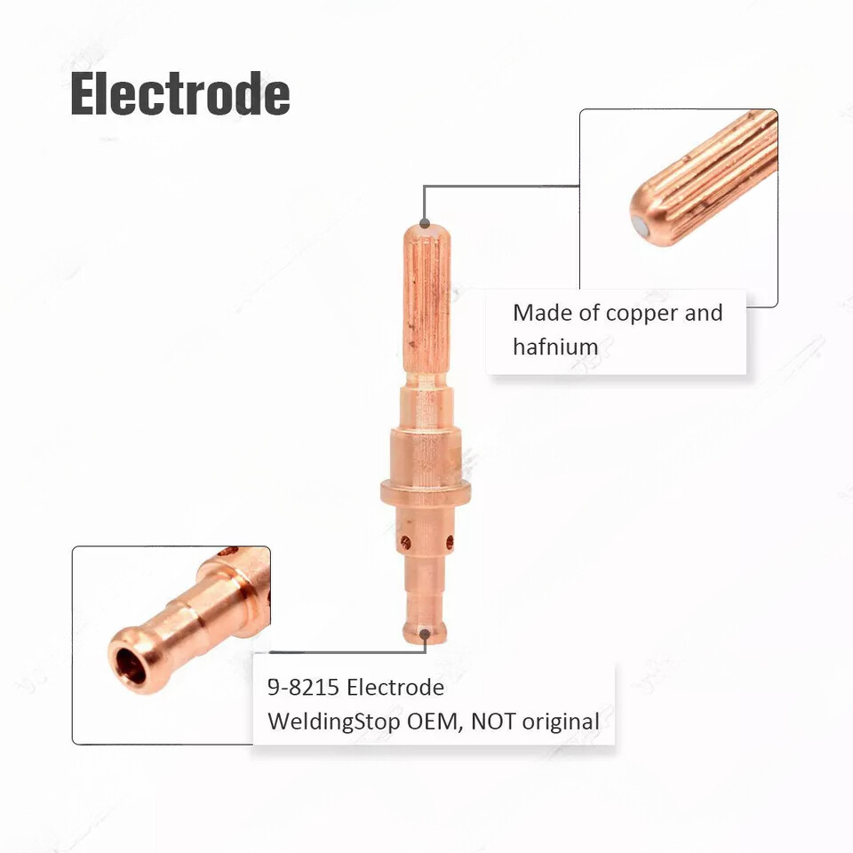 40pc Plasma Electrode 9-8215 Tip 9-8212 100A for Thermal Dynamics SL60/100 Torch