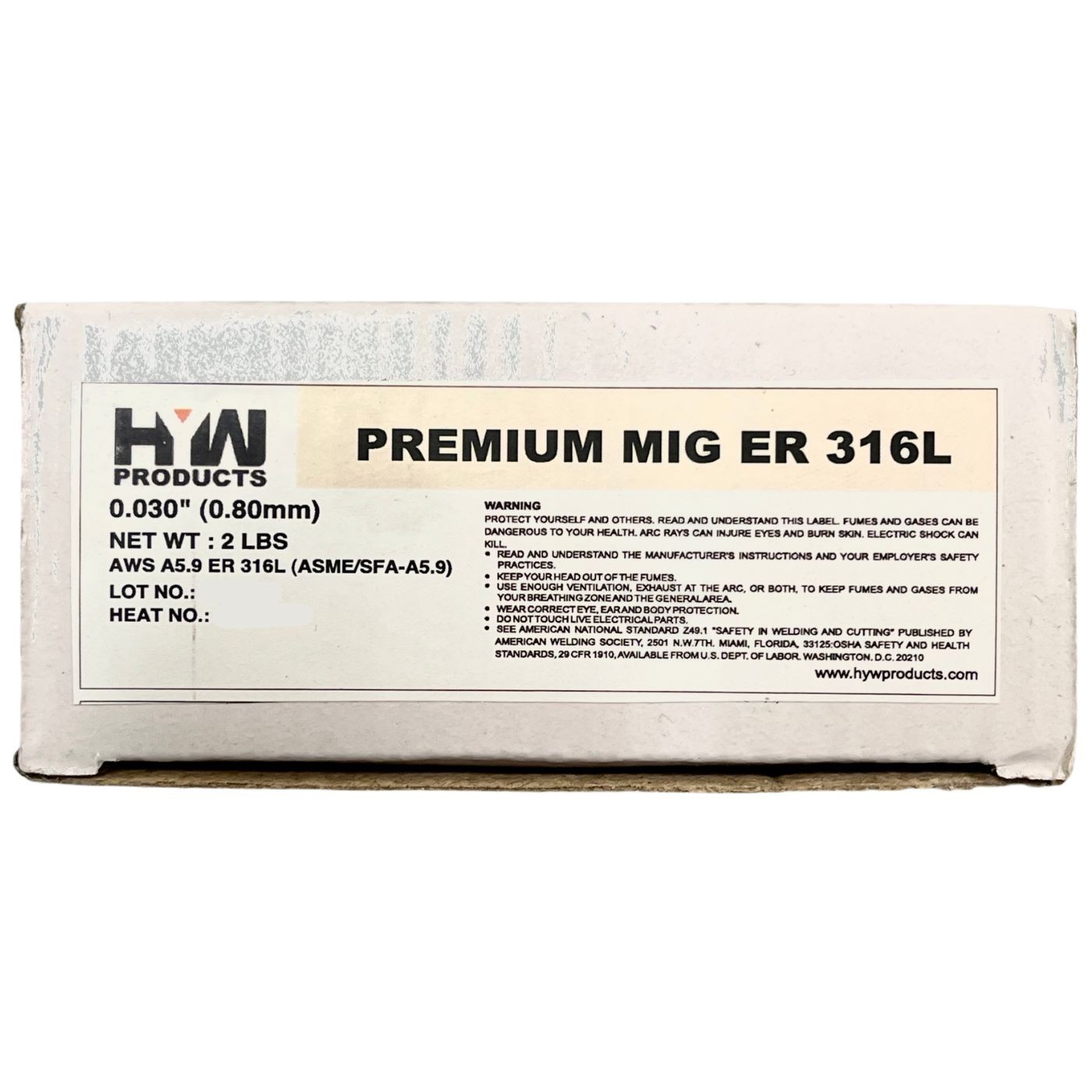 ER316L Stainless Mig welding wire 316L .030″ X 2 lb