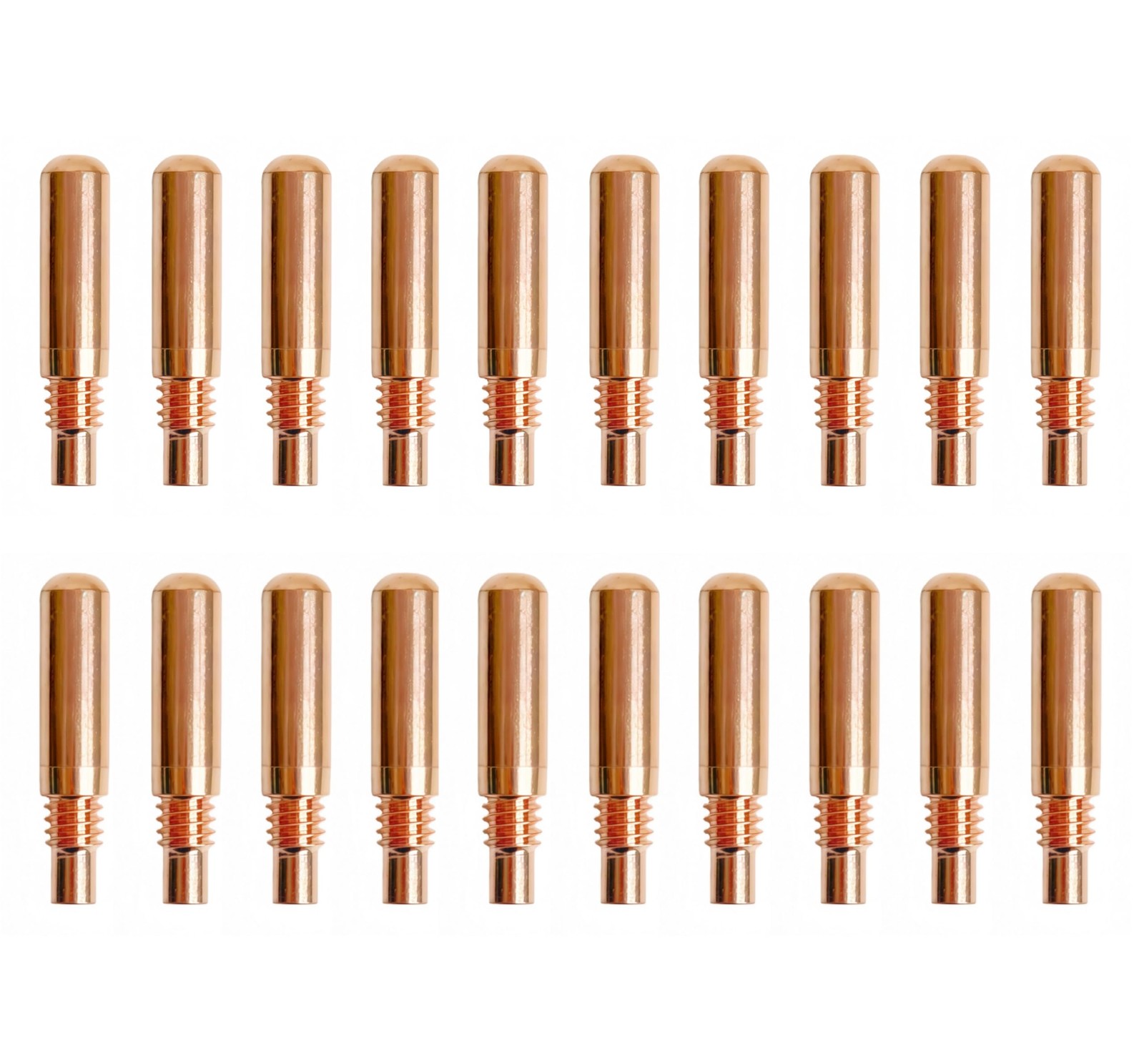20 PCS MIG Welding Contact Tips 0.030 0.8mm Miller MDX DM100 DM250 TM035