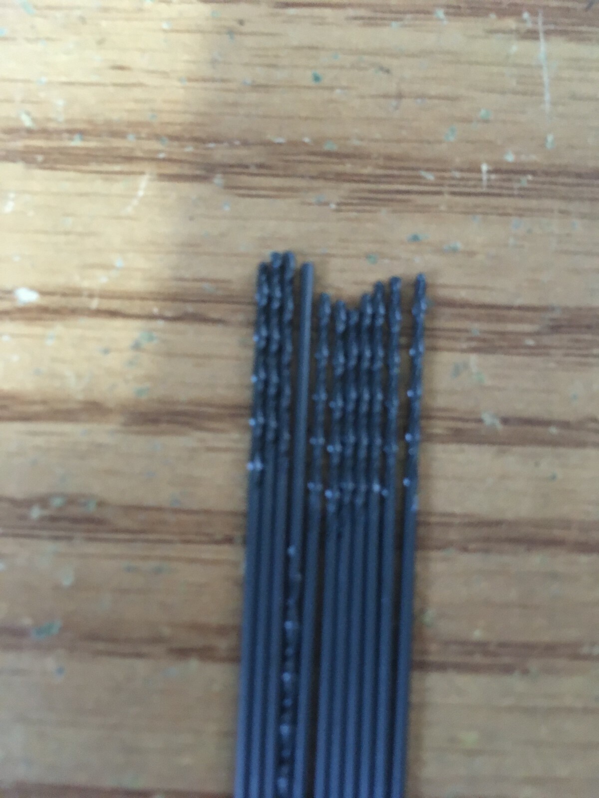 (11) #61 x 1-5/8″ OAL HSS 118° Black Oxide Finish Jobber Drill