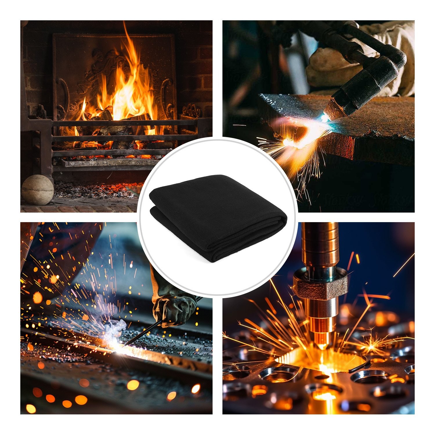 Fireproof Carpet Welding Area Fireproof Mat Protect Floor from Hot Sparks
